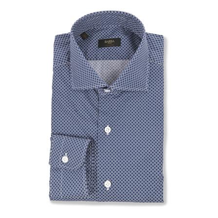 Barba Casual Shirts Blå, Herre Skjorter