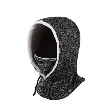 Balaklava høst og vinter sykkelhette utendørs kald og vindtett skihue varm svart og grå