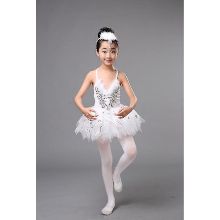 Professionel Hvid Svane Sø Ballet Tutu Kostume Piger Børn Ballerinakjole Børn Balletkjole Dansebeklædning Piger Dansekjole - Perfekt