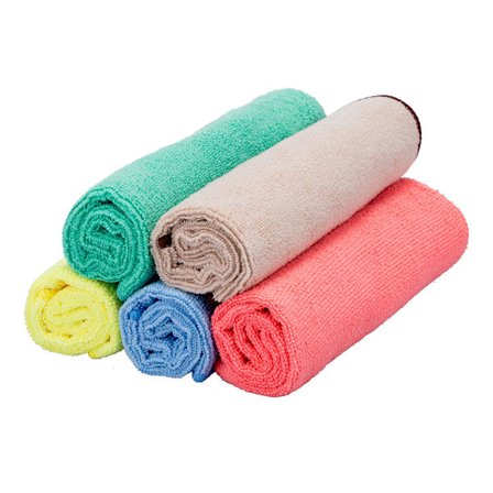 5 Premium Mikrokuitukeittiöpyyhe - Hunajakenno kangas - 40 x 40