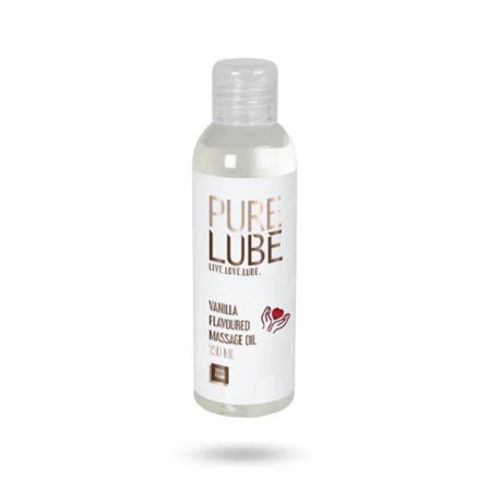 PURE LUBE MASSAGE OIL VANILLA 150 ml - Vuxen.fi - Liukuvoiteet