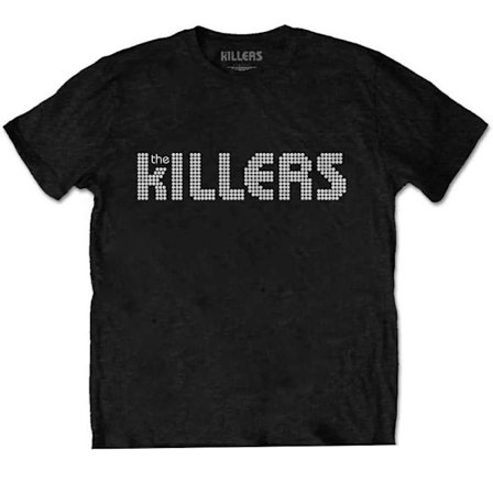 The Killers Unisex Adult Dotted Cotton Logo T-Shirt XXL Svart