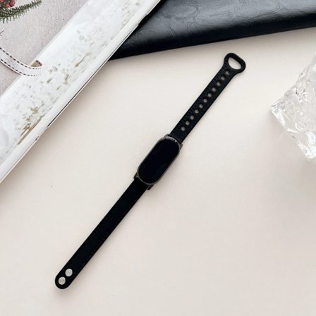 Läder Loop Armband för MiBand 9 Xiaomi Smart Band Modeband för Xiaomi 8 7 6 5 4 3 NFC Global Version Ersättningsaccessoarer