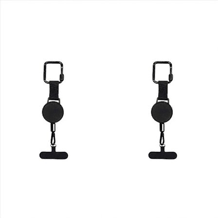 2X Uttrekkbar Tyverisikring Telefonholder Mobiltelefon Lanyard Stropp Smarttelefon Sikkerhetsline med Belteklips