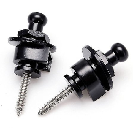 2 stk. Remme Lås Sikkerhetslås Endeknapp Gitarrem Beltespenne For Gitar