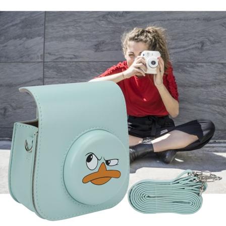 PU læder AntiDrop tegneserie skulder beskyttende kamerataske til Instax mini11/8/9