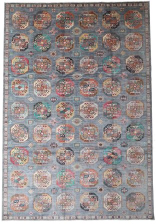 Oriental Ziegler Ariana Rug 242X354 Grey/Dark Grey Wool, Afghanistan