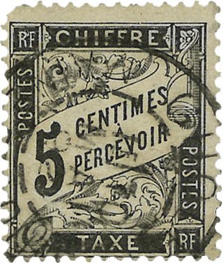 Frankrig 1882 - YT TX14 - Portomærker - Stemplet