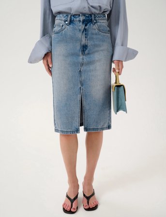 Gestuz Gzlayza Pencil Skirt - Blue - 36