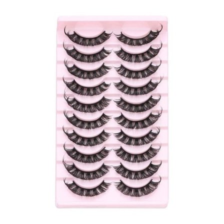 10 par 3D Mink DD Curl Ryska lösögonfransar
