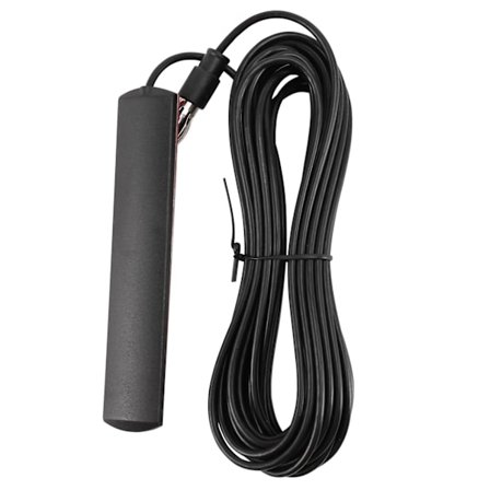 Ant-309 Bilradioantenne - Universal Bil Fm Radioantenne Patch Sort Radioantenneforstærker Antenne Vindskærmsmontering 85-112mhz 5m Kabel