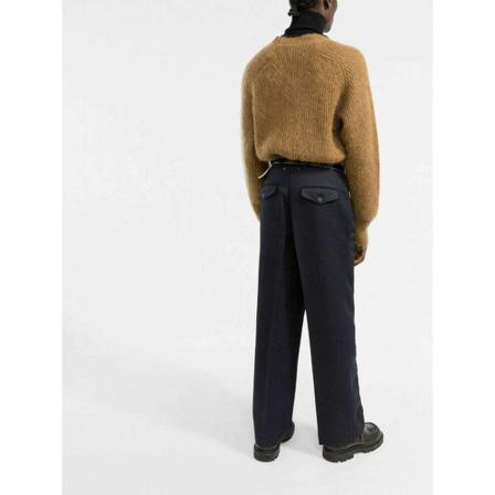 Golden Goose Straight leg Bukser with pleats Blå, Herre, Størrelse: M