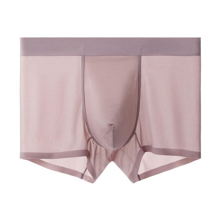 Mænds Is Silke Underbukser U Konveks Design Lav Talje Boxershorts Til Hverdagsbrug