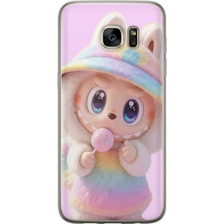 Kompatibel Mobilcover til Samsung Galaxy S7 edge Monster kanin dukke vinyl figur sjove udtryk