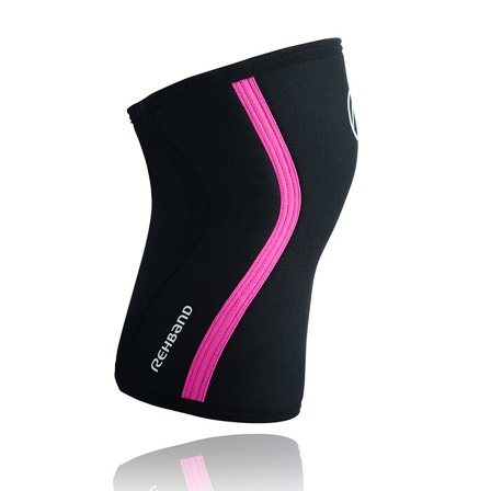 Rehband RX Knestøtte 7mm Svart/Rosa
