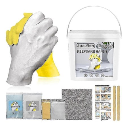 DIY håndstøbekit Hånd gipsstatue støbeform Håndholdende håndværk til par