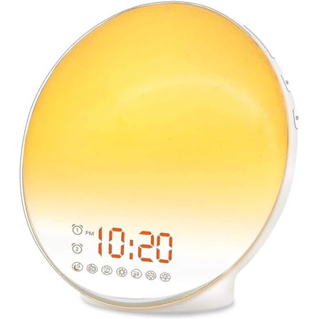 Herätyskello C Led Sunrise -herätyskello C, sopii ja nukkujille, FM-radio