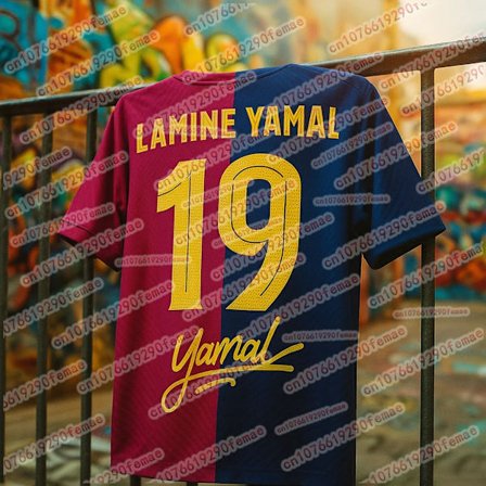 2026 Kuuma Lamine Yamal Fan Edition -juhlapaita, hengittävä, nopeasti kuivuva, hikeä siirtävä T-paita päivittäiseen urheiluun