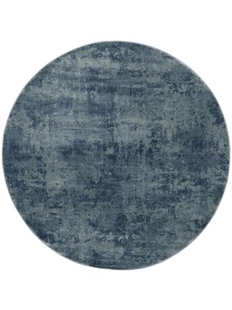 Harper Ø 200 Niebieski Abstrakcyjny Okrągły Dywan