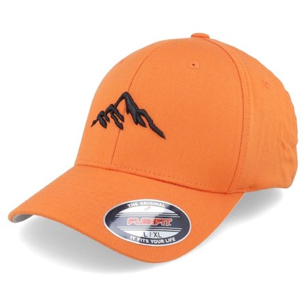 Wild Spirit - Orange flexfit Casquette - Mountain 3d Black/Orange Flexfit @ Hatstore