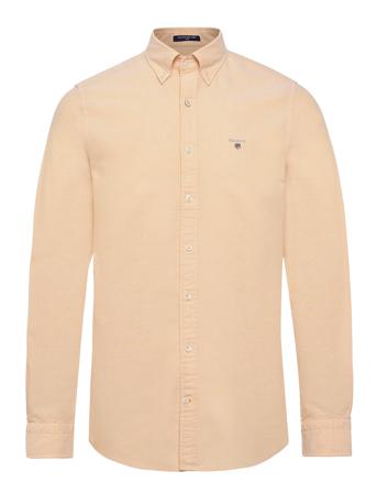Slim Oxford Shirt Bd Skjorta Casual Gul GANT