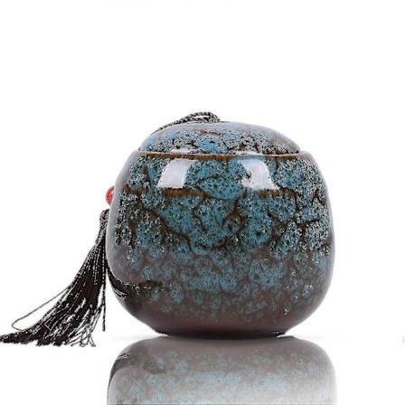 Lille Urne til Aske - 6 cm Håndlavet Urne - Små Mindesurner - Mini Urne af Keramik Banmo