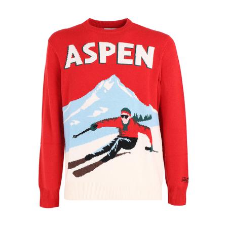 Saint Barth, Round-neck Knitwear Rood, Heren, Maat:M