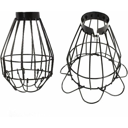 Terraario lämpölampun suojus, terraario lämpölampun varjostin - metalliverkko lämmitinsuoja, palovammoja estävä lampun verkkokupu terraarioon