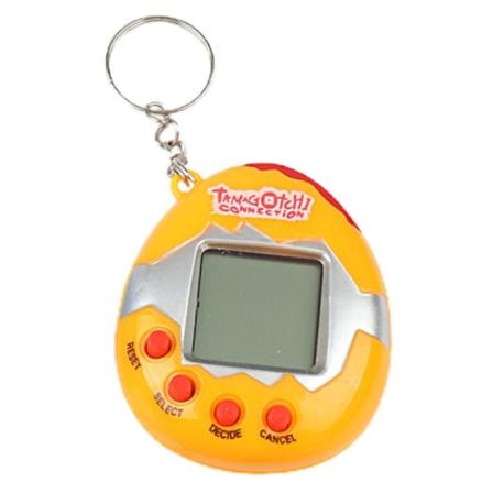 Tamagotchi Elektronisk Cyber Virtuelt Kjæledyrleketøy Retro Spill 90-talls Nostalgisk Nøkkelring Gave db Yellow