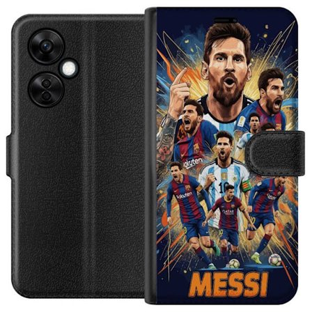Yhteensopiva Lompakkokotelo OnePlus OnePlus Nord CE 3 Lite Lionel Messi juliste Barcelona Argentiina jalkapallo legenda numero 10 MM GET jalkapalloili