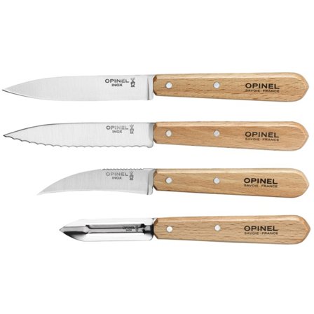Opinel Essentials Skalset 4 delar Bok | Matlagning > Köksknivar > Skalknivar | Bagaren och Kocken