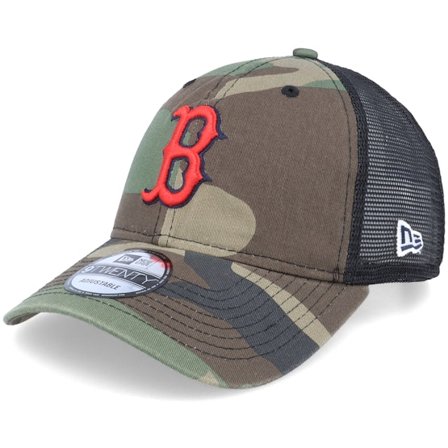 New Era - MLB Camo trucker Cap - Boston Red Sox 9TWENTY Camo/Black Basic Trucker @ Hatstore
