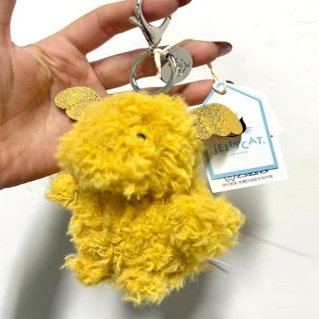 Jellycat pehmolelu, pehmeä ja mukava, täydellinen lapsille, ystävänpäivälahjoja, keräilyesineitä, kiharatukkainen pieni kultainen lohikäärme 