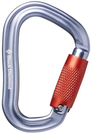 Black Diamond Vaporlock Twistlock Carabiner Gray