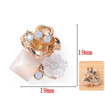 10 STK Perleknapp Rhinestone-knapper 3 3