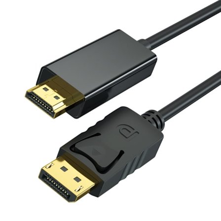 4K DisplayPort til HDMI-kabel, 1,8 m for tilkobling til dataskjerm
