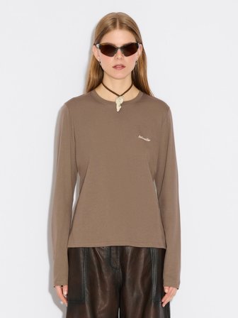 Holzweiler W Regular Long Sleeve - Taupe - Women's - L