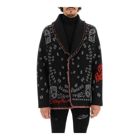 Alanui, Cardigans Czarny, Mężczyzna, Rozmiar: M
