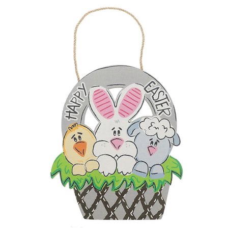 God påske dørskilt, påskedyr hengeskilt, påske tre hengende plakett