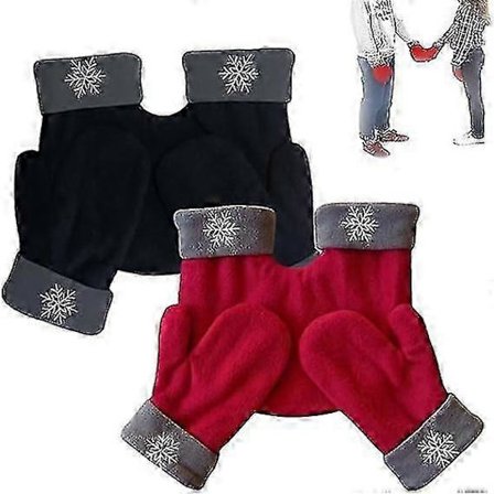 Hand i Hand Vanter Par Elskere Handsker Vinter Varme Handsker Jul Valentinsdag Gaver til Par Vanter Vinter Varme Handsker (FMY)