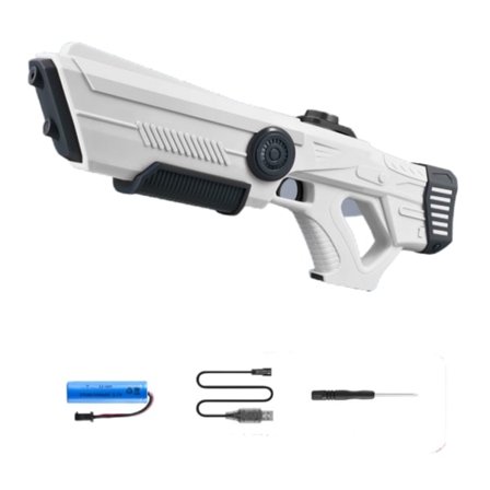 Elektrisk vattenpistol med stor vattenlagringskapacitet och kraftfull effekt, absorberar automatiskt vatten för utomhusstränder i simbassänger