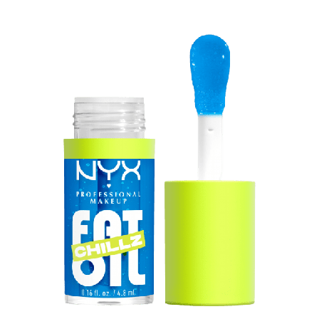 NYX Professional Makeup Fat Oil Chillz Lip Drip Läppolja Läppglans Dam Blå 4,8 ml