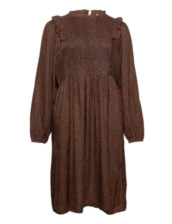 Kcvilara Dress Brown Kaffe Curve