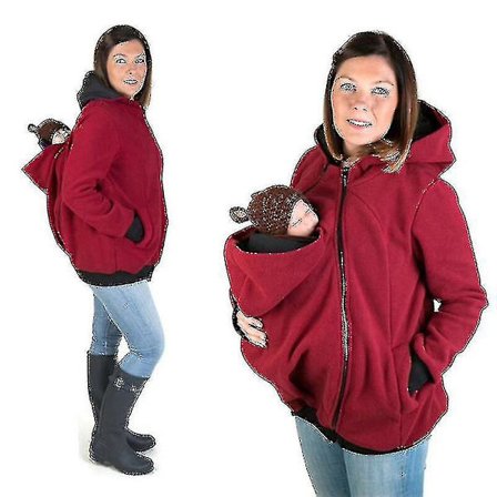 Miman Baby Carrier Hoodie Mamma Baby Coat Gravid Jacka Hållande Baby Sweatshirt