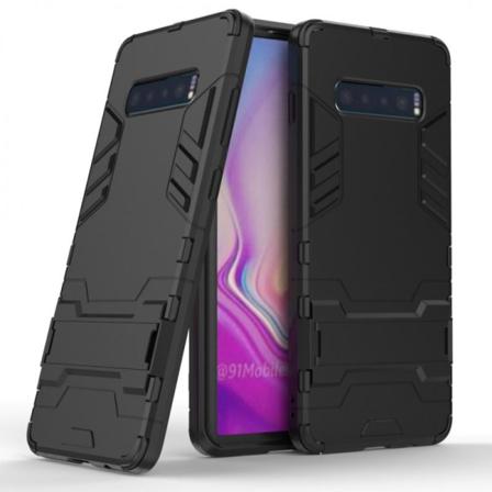Samsung S10 Plus Støtsikker veske med Kickstand ThinArmor Black