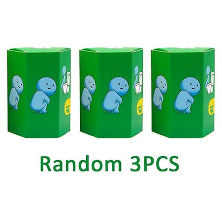 [LCS] Smiski Blind Box Sunday Series - Yoga & Fitness Minifigur, Selvlysende Dekorasjonsdukke for Soverom & Toalett