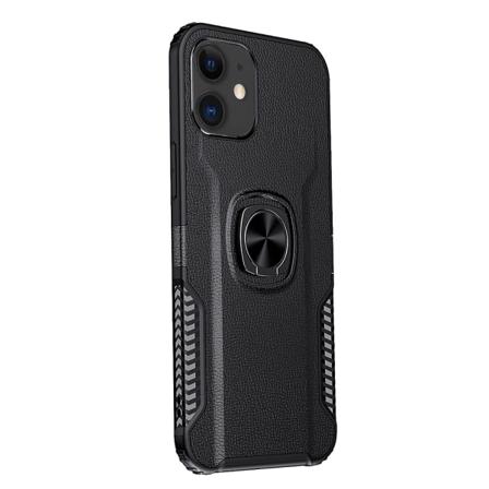 iPhone 12 Skal med Ringhållare Svart