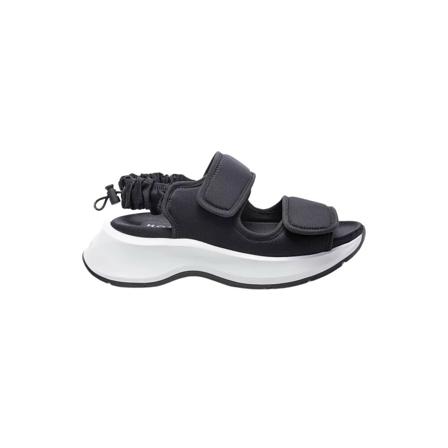 Hogan, Flat Sandals Czarny, Kobieta, Rozmiar: 36 1/2 EU