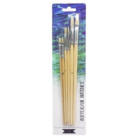 SENSE Penselset olje/akryl 6/fp - Lyreco - Skola och förskola - Målarfärg och tillbehör - Penslar