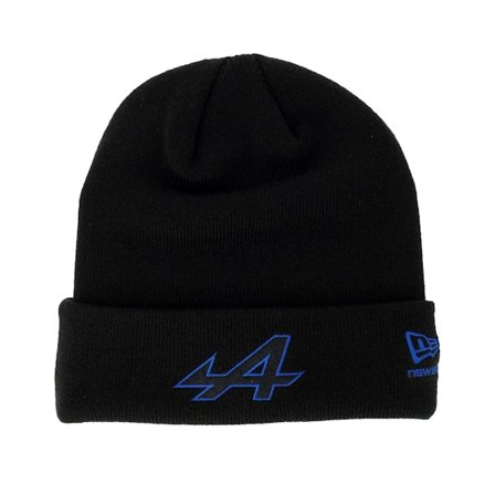 New Era - Motor Zwart cuff Beanie - Alpine F1 26 Seasonal Black Cuff @ Hatstore